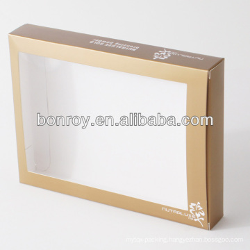 Printed Clear PVC Window Box Packaging with Custom Style